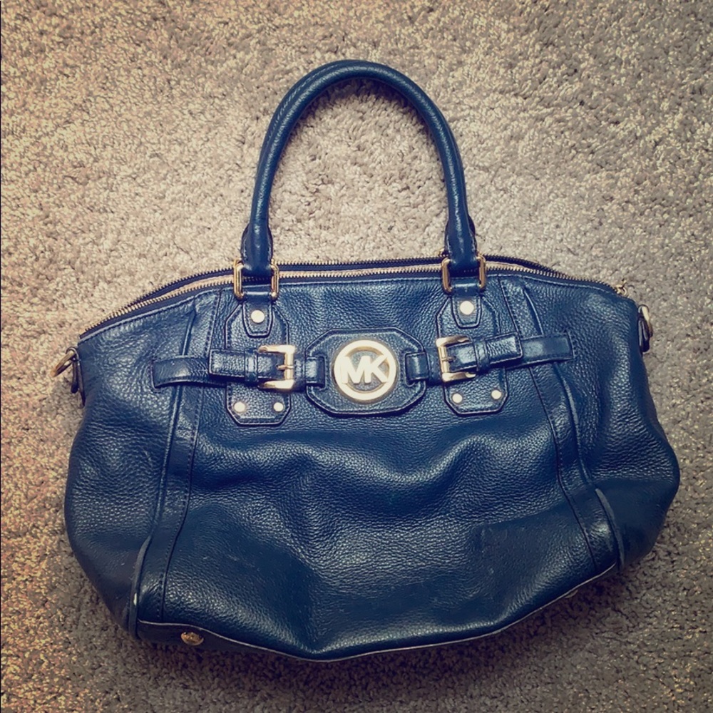 Navy blue Michael Kors purse